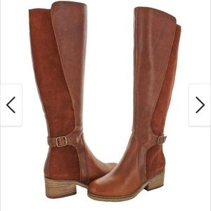 Lucky Brand Timinii Leather Tall Riding Boots, Size 7.5